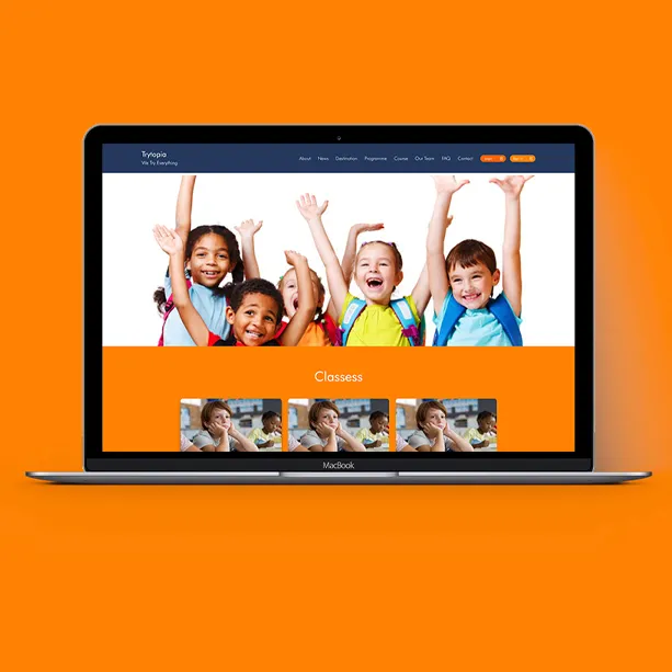 TRYTOPIA ONLINE COURSE WEBSITE DEVELOPMENT