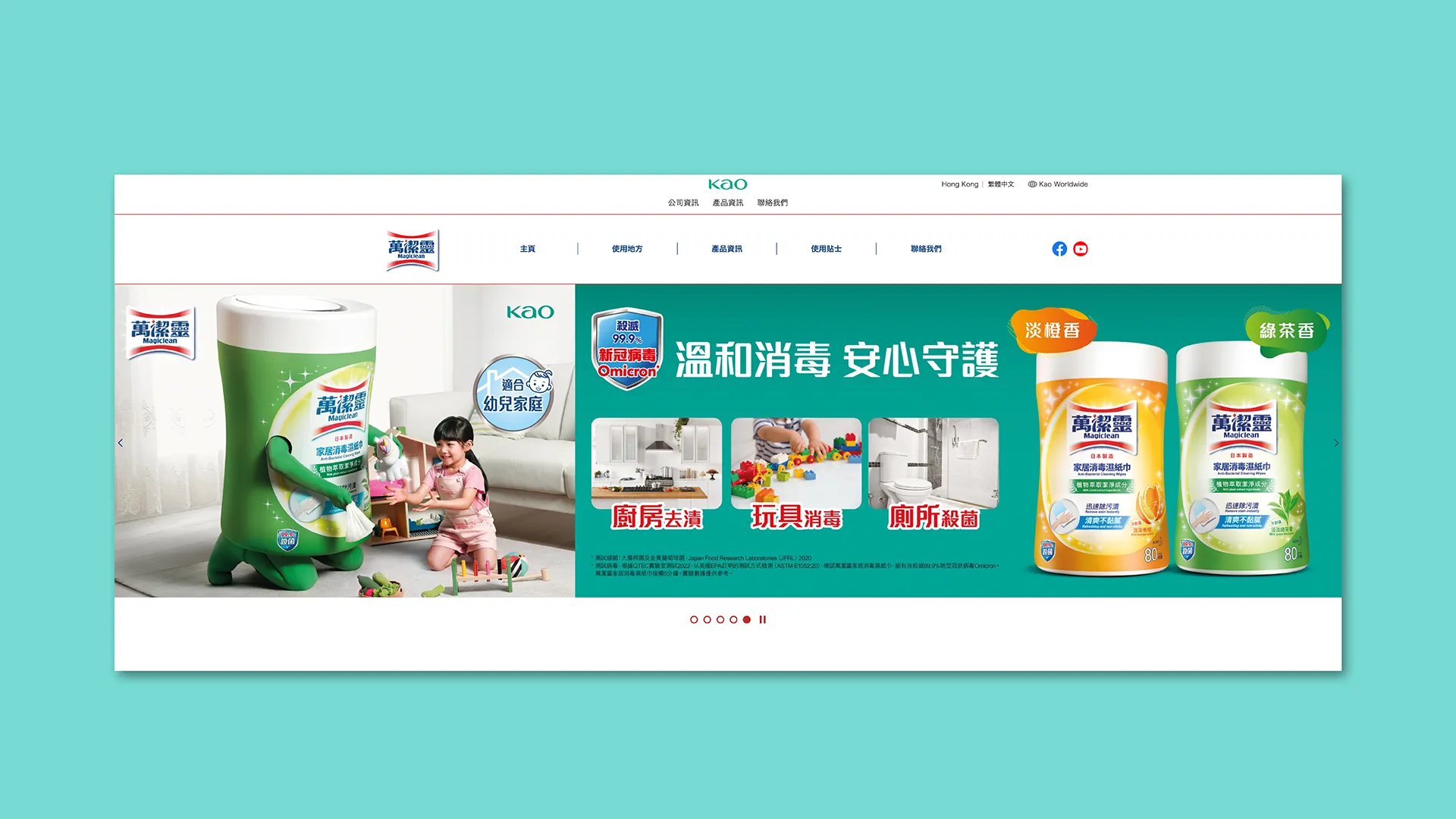 Magiclean website development